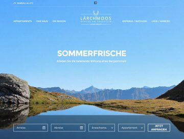 Appartements Lärchmoos – Website