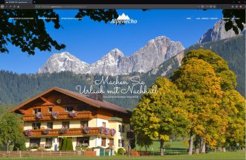 Alpenecho Ramsau – Website