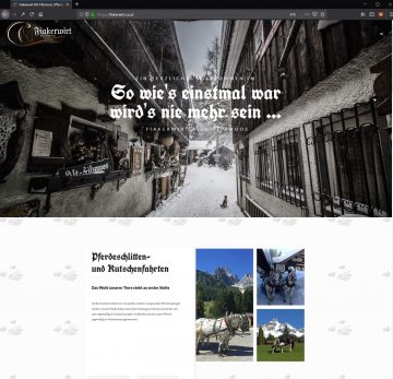 Fiakerwirt / Alt-Filzmoos – Website