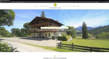 Sonnwendhof Ramsau – Website