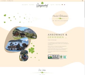 Weitgasserhof – Website + Logo